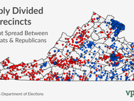 Sharply Divided Precincts: 2013 v 2017