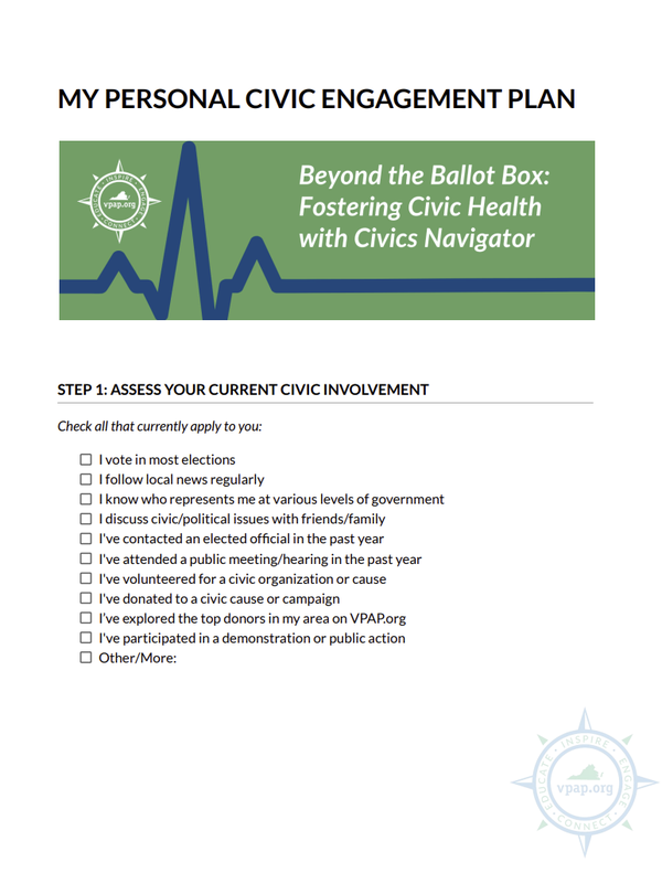 Image for My Personal Civic Engagement Plan