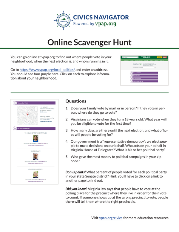 Image for Online Scavenger Hunt