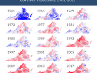 Virginia's Voting History in Governor's Elections: 1961-2017