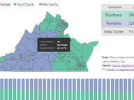 Democratic Gubernatorial Primary Results by House Districts
