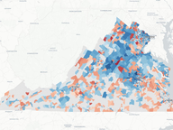 Gubernatorial Fundraising by Precinct