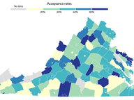 College acceptance rates across Virginia