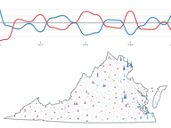Gubernatorial Results 1961-2025: Timeline and Map