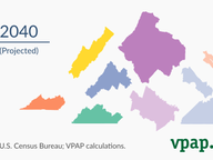 What if Virginia's regions were resized based on population?