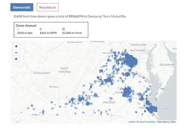 Image for Where Youngkin, McAullife Inspired First-Time Donors