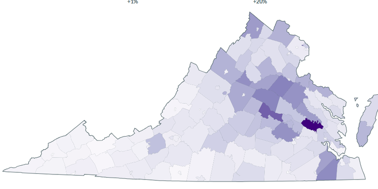 Where Housing is Growing in Virginia